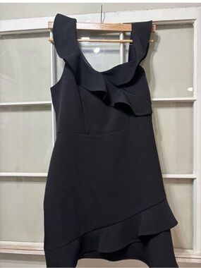 Express Black Asymmetrical
Ruffle Dress